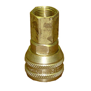 Automatic Push to Connect Air Socket, 3/8" NPT Female, 1/4" Coupler
